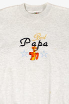 Vintage Bootleg Tigger 'Best Papa' Sweatshirt (1990s)