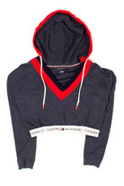 Tommy Hilfiger Cropped V-Neck Hoodie (2000s)
