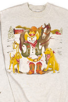 Vintage Snowman Sheriff Sweatshirt (1990s)