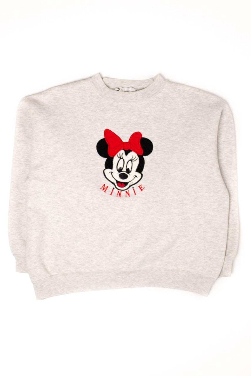 Vintage Embroidered Minnie Mouse Sweatshirt (1990s)