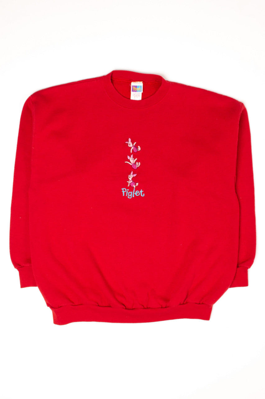 Vintage Embroidered Piglet Sweatshirt (1990s)