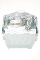 Vintage Winter Cardinal All Over Graphic Sweatshirt (1990s)