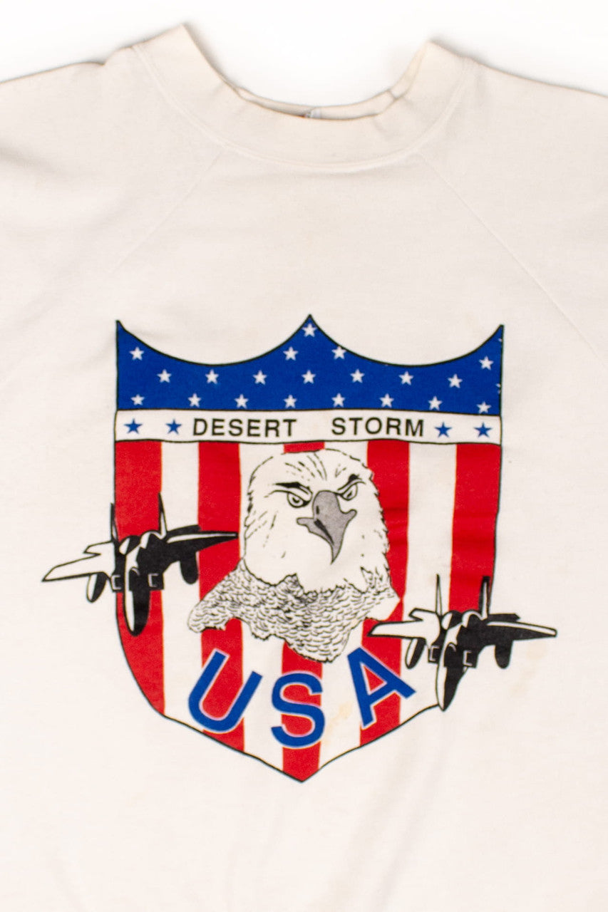 Vintage Desert Storm USA Shield Sweatshirt (1991)