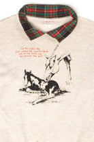 Vintage 'God Created The Quarter Horse' Collared Sweatshirt (1990s)