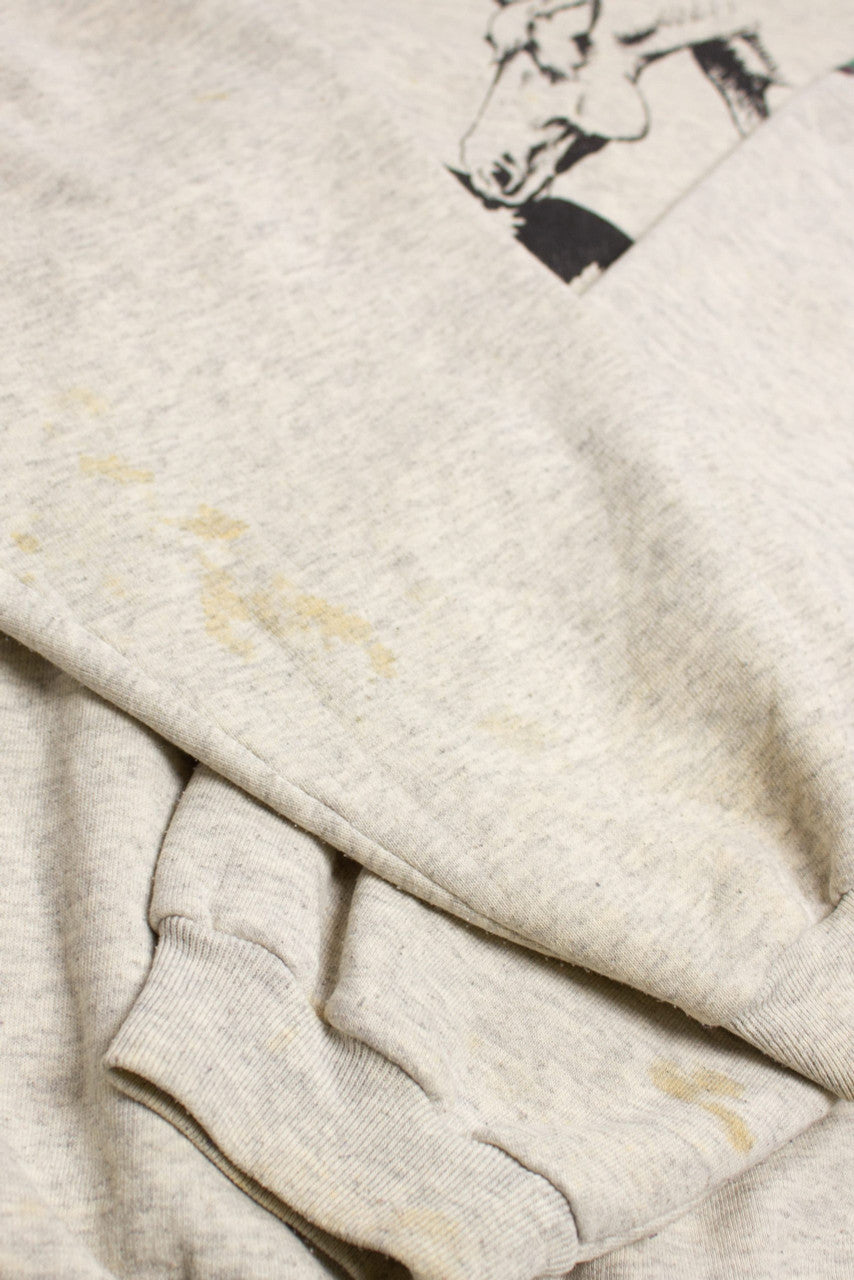 Vintage 'God Created The Quarter Horse' Collared Sweatshirt (1990s)