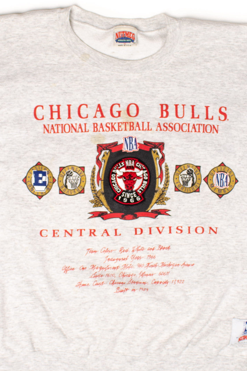 Vintage Chicago Bulls Embroidered Patch Sweatshirt (1990s)