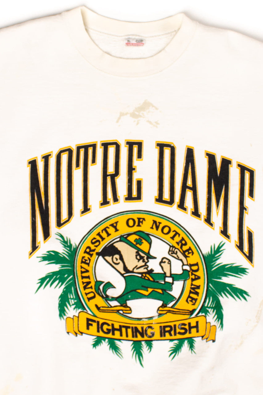 Vintage Painted Notre Dame Sweatshirt (1990s)