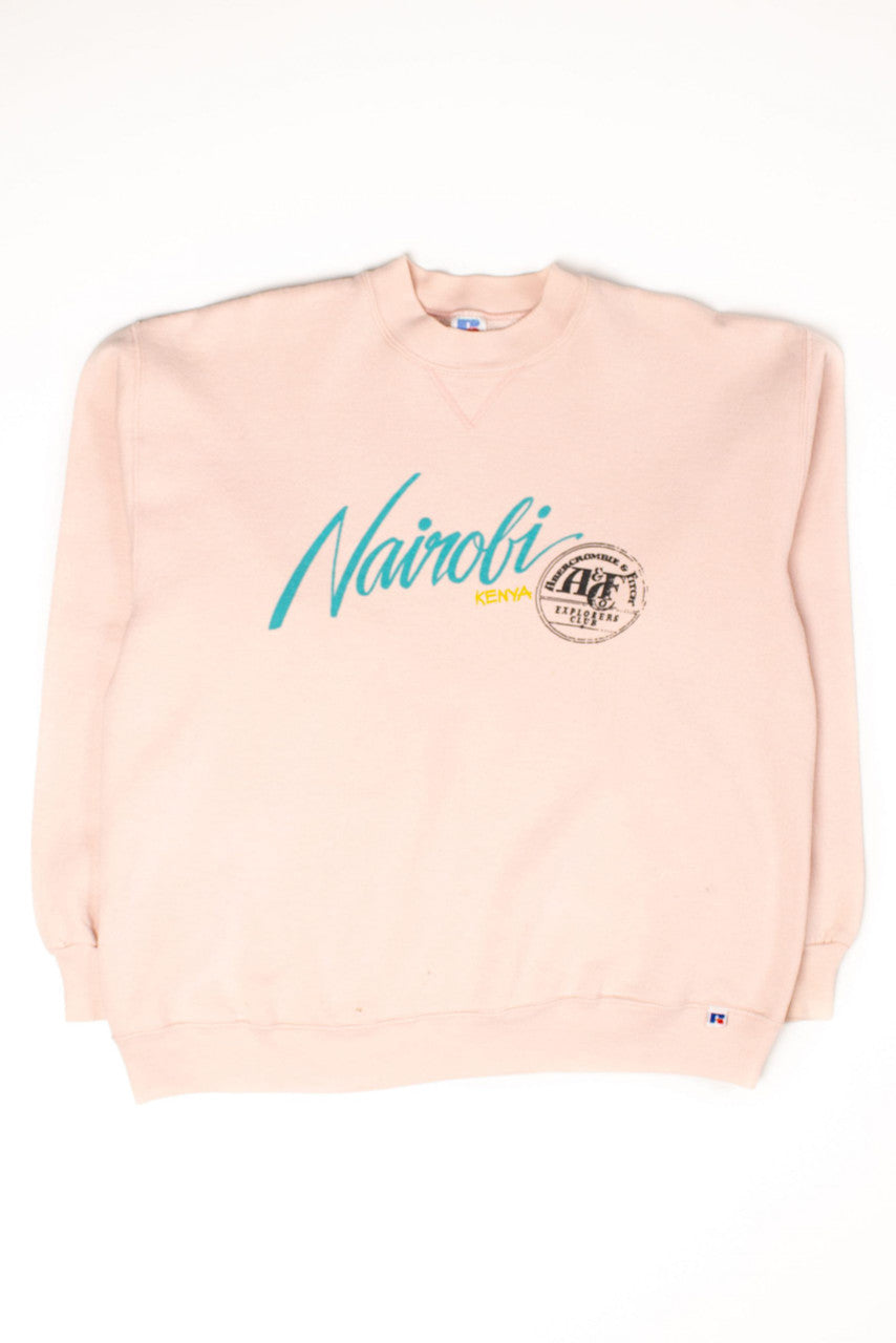 Vintage 'Abercrombie & Fitch Explorers Club' Nairobi Sweatshirt (1980s)