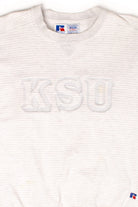 Vintage KSU Embossed Striped Sweatshirt (1990s)