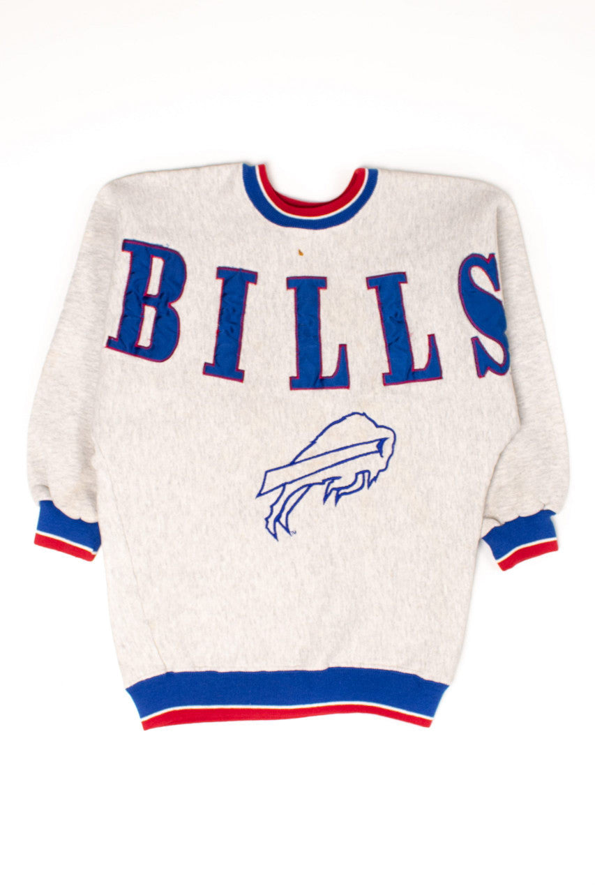 Vintage Buffalo Bills Embroidered Spellout Sweatshirt (1990s)