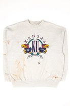 Vintage Kansas University Paint Stained Sweatshirt (1994)