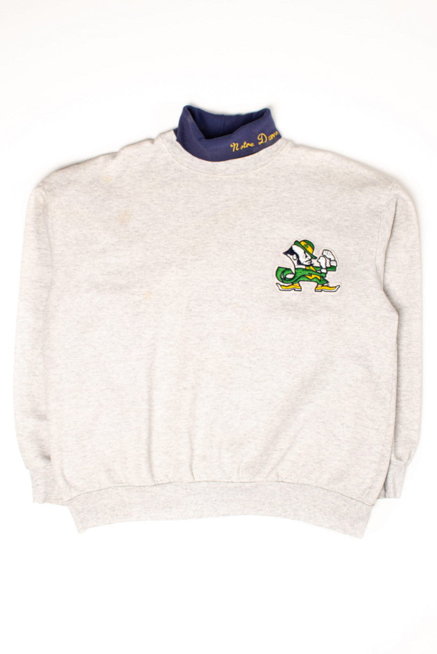 Vintage Notre Dame Turtleneck Sweatshirt (1990s)