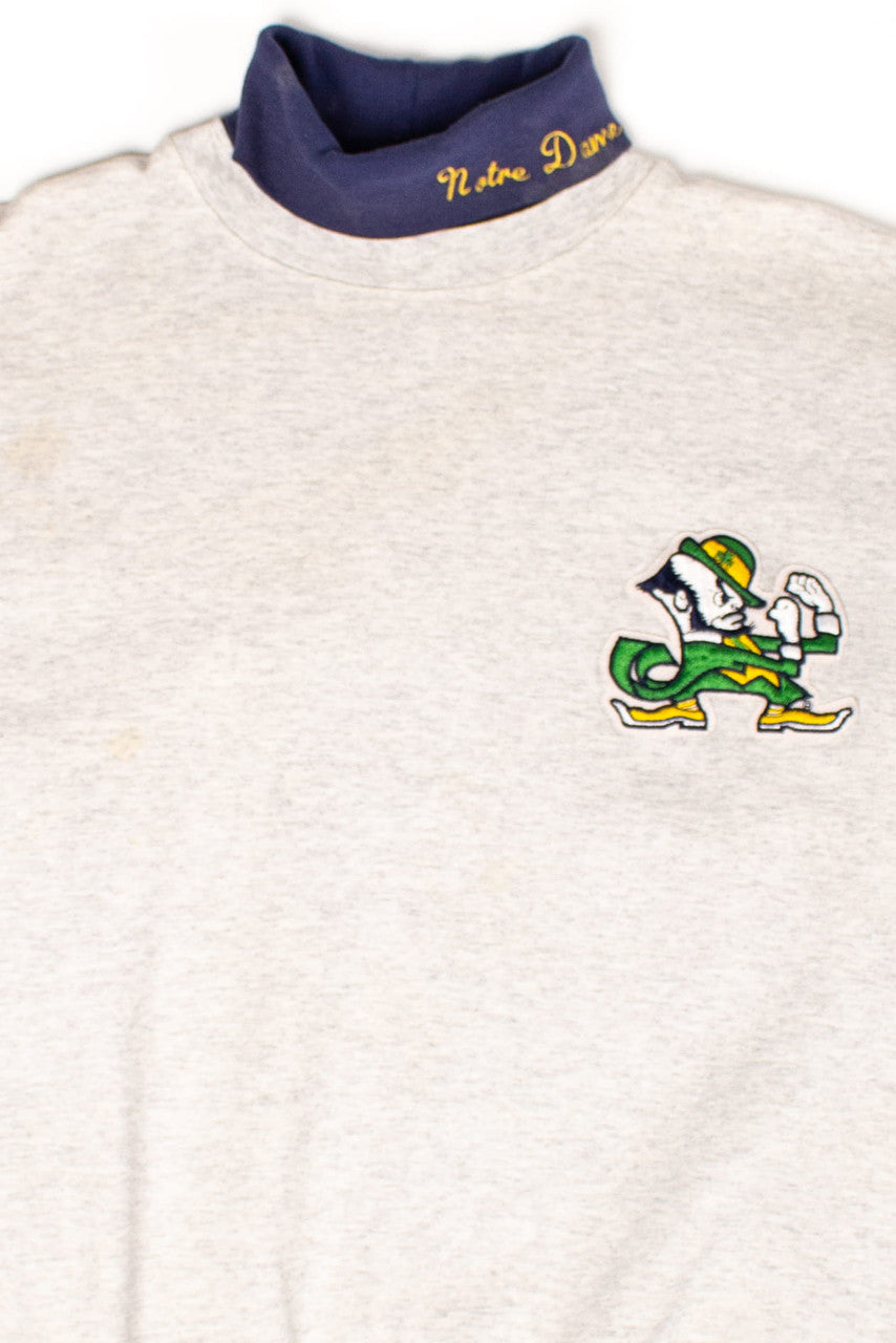 Vintage Notre Dame Turtleneck Sweatshirt (1990s)