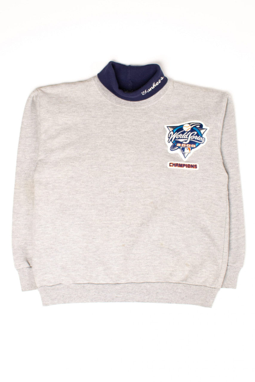 Vintage Yankees World Series Champions Turtleneck Sweatshirt (2000)