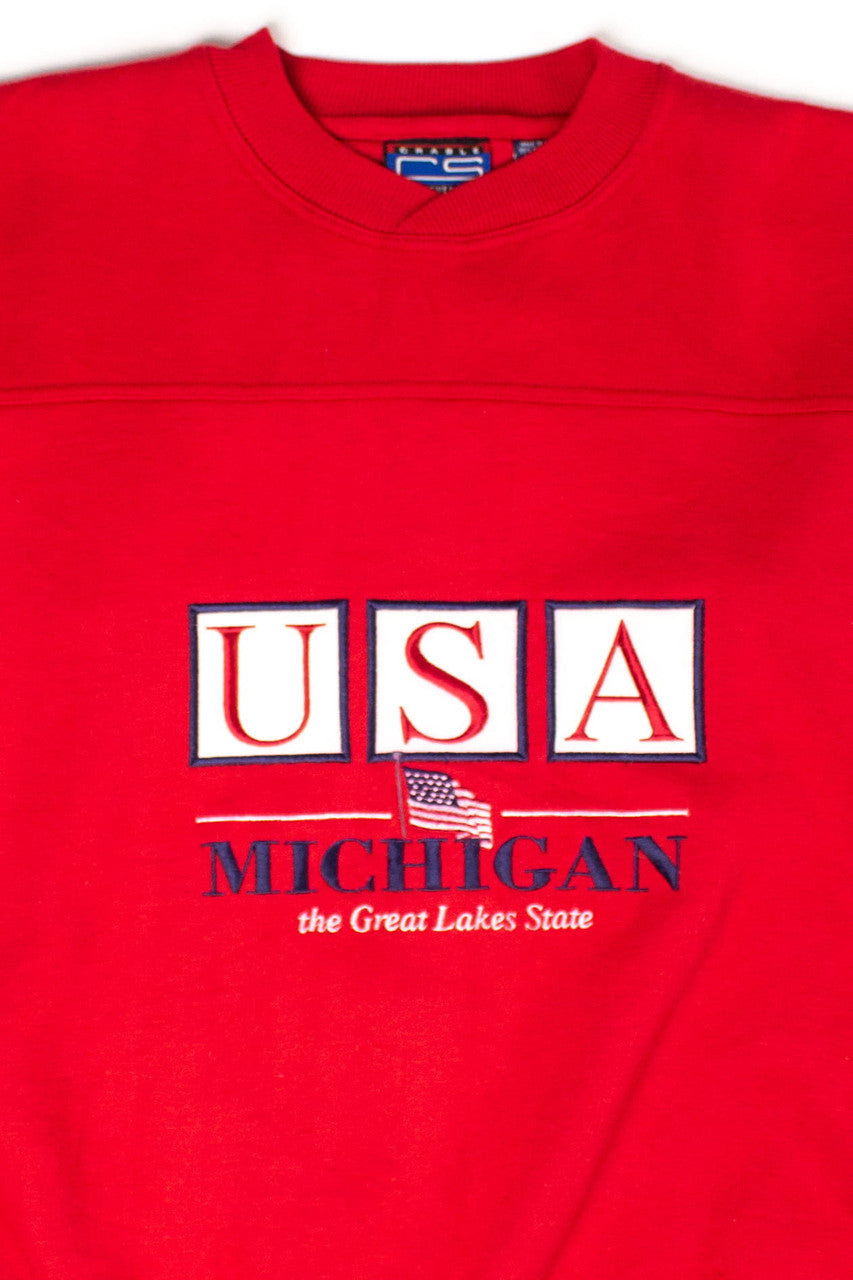Vintage Michigan 'Great Lakes State' Sweatshirt (1990s)