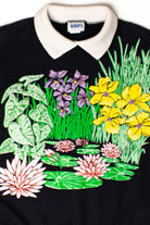 Vintage Garden Pond Collared Sweatshirt (1990s)