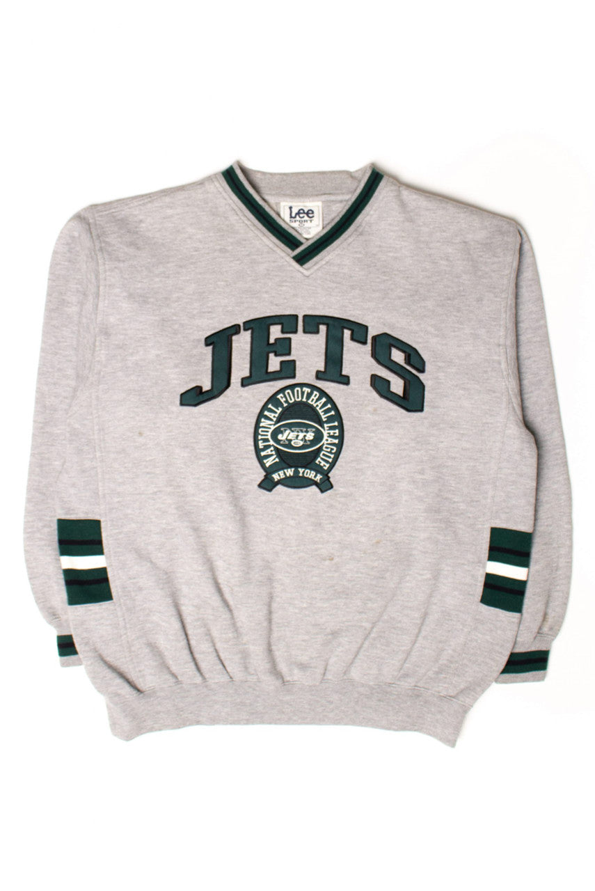 Vintage New York Jets V-Neck Sweatshirt (1990s)