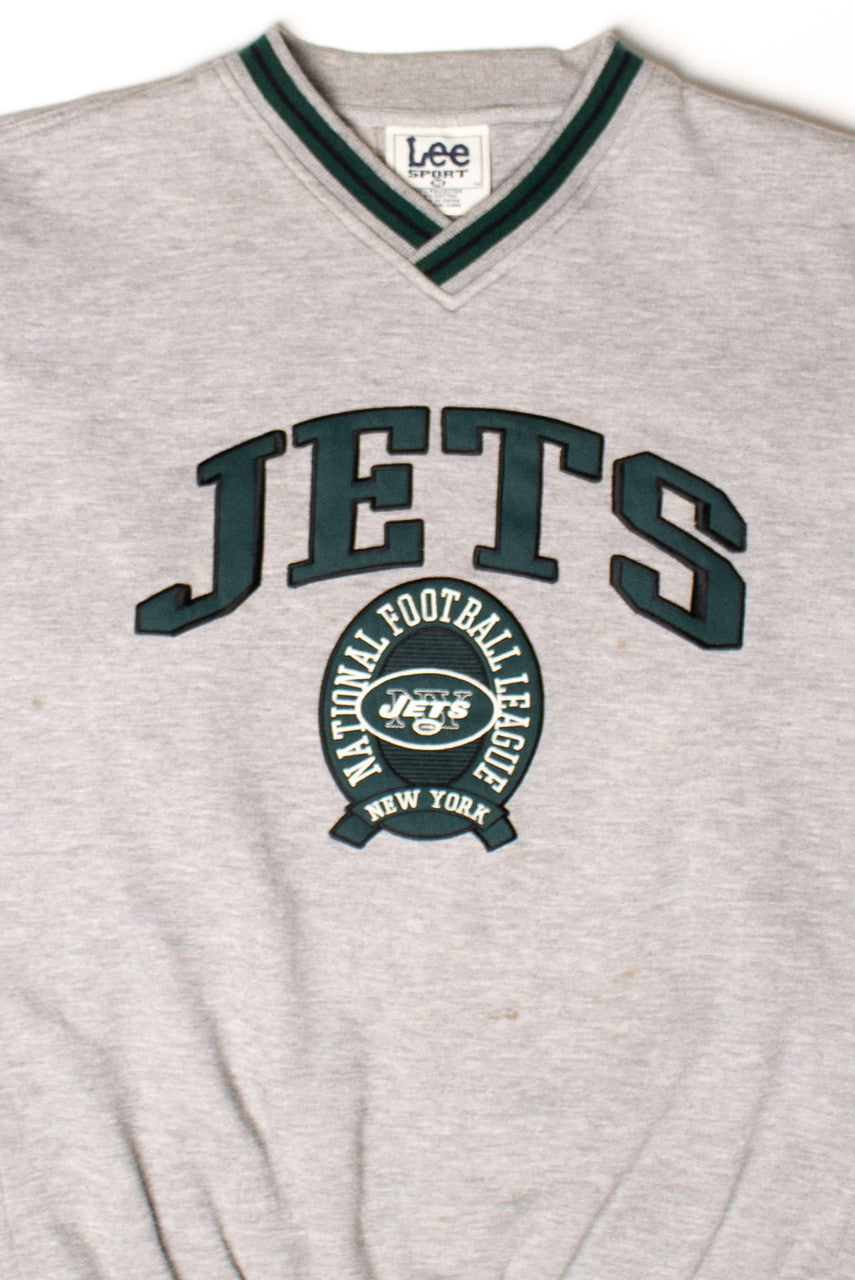 Vintage New York Jets V-Neck Sweatshirt (1990s)