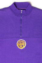 Vintage LSU Tigers Quarter Zip Sweatshirt (1990s)