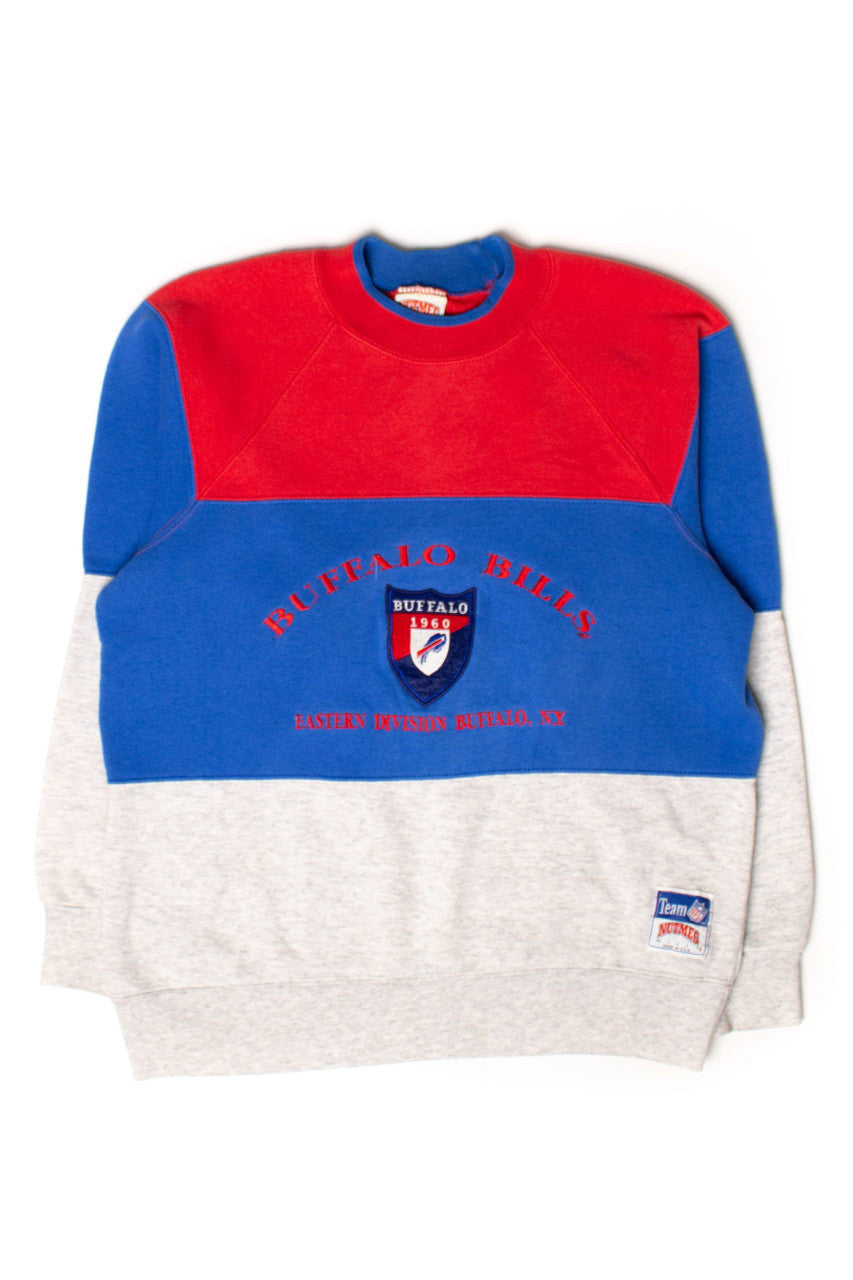 Vintage Buffalo Bills Color Block Sweatshirt (1990s)