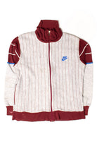 Vintage Nike Pinstripe Zip Up Sweatshirt (1990s)