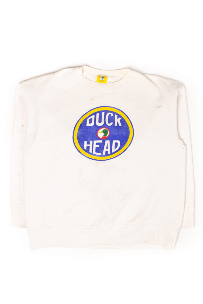 Vintage Distressed Duck Head Sweatshirt (1990s)