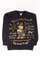 Vintage Sassy Bear Halloween Sweatshirt (1990s)