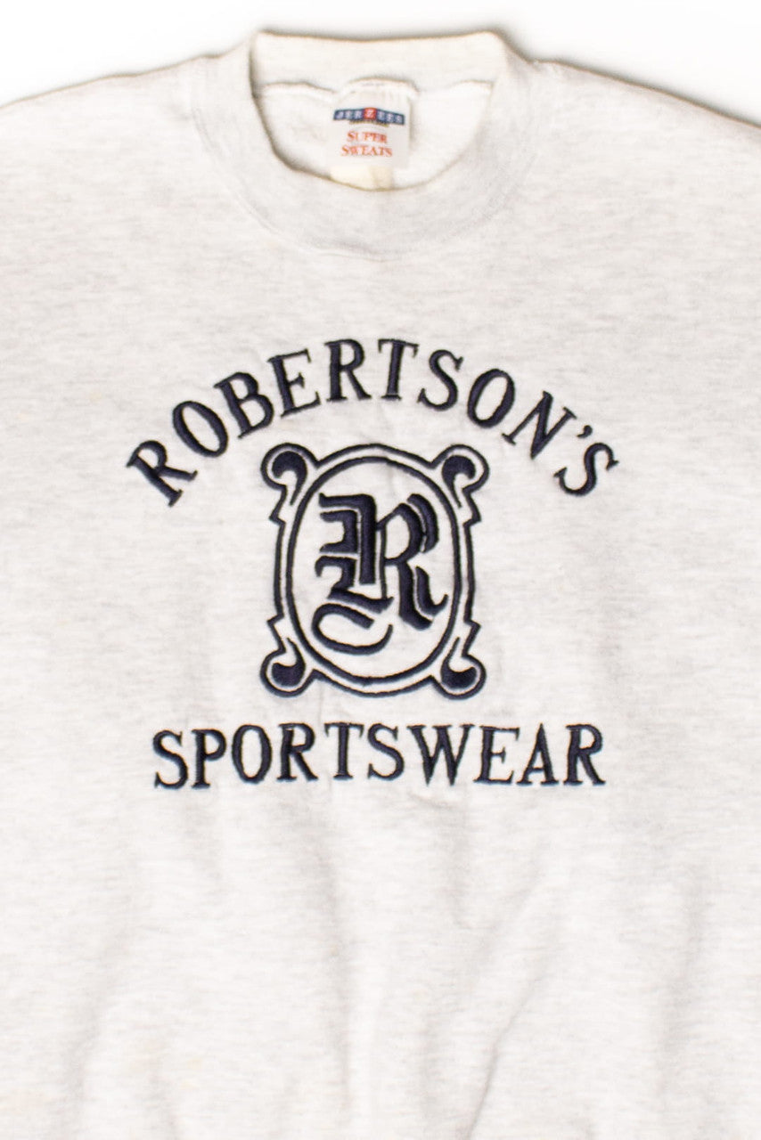 Vintage Embroidered Robertson's Sportswear Sweatshirt (1990s)