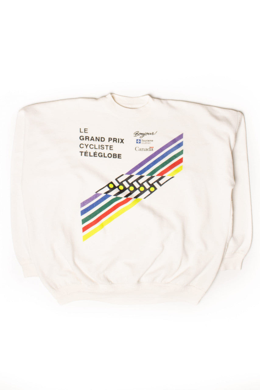 Vintage Le Grand Prix Cycliste Teleglobe Sweatshirt (1980s)