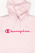 Pink Embroidered Champion Hoodie (2000s)