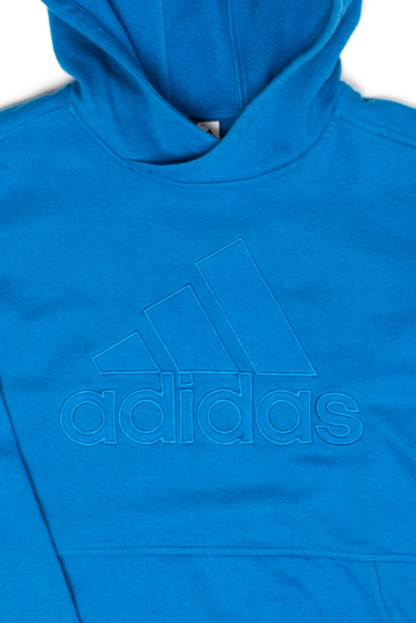 Blue Embroidered Adidas Hoodie (2000s)