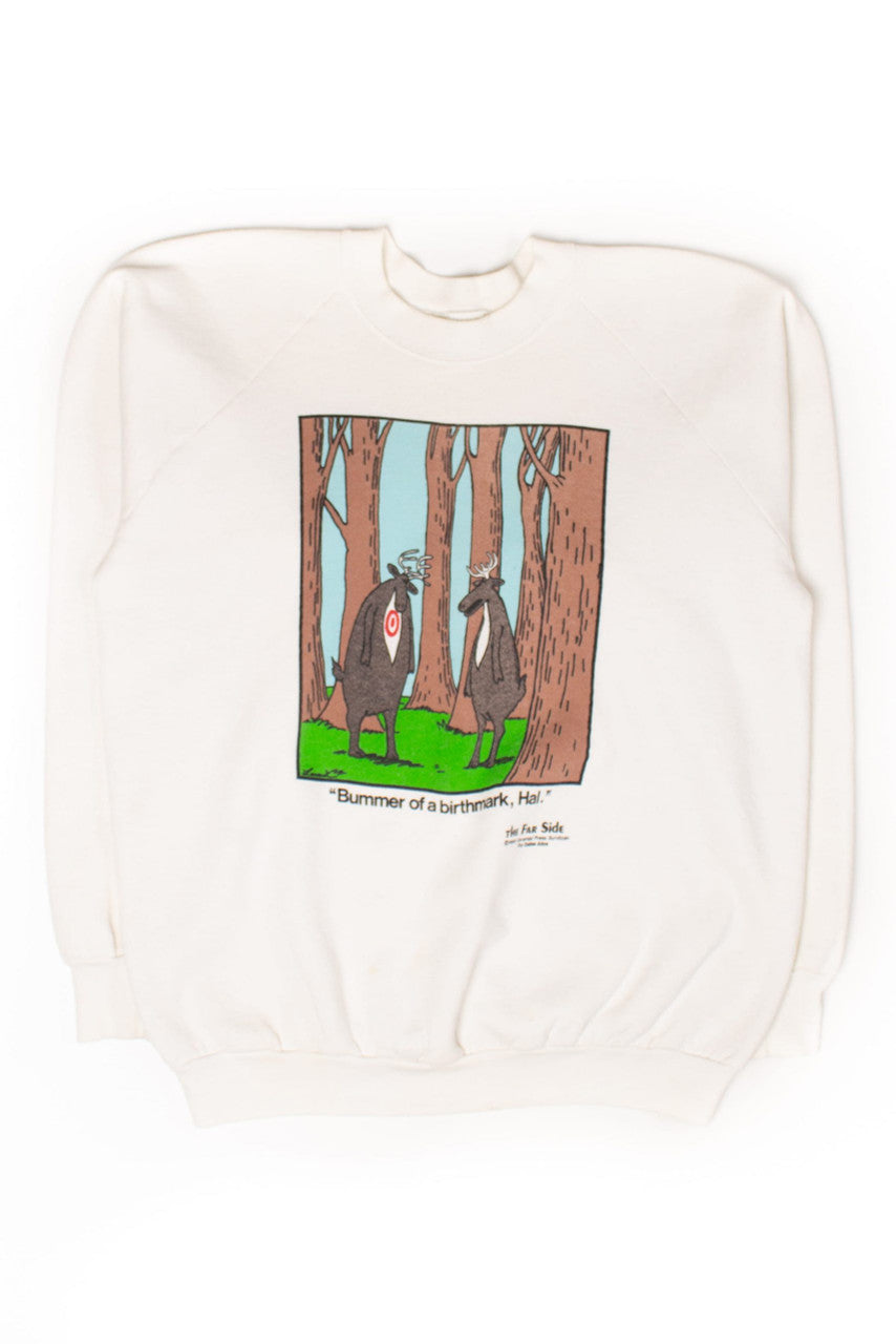 Vintage Far Side 'Bummer of a Birthmark' Sweatshirt (1988)