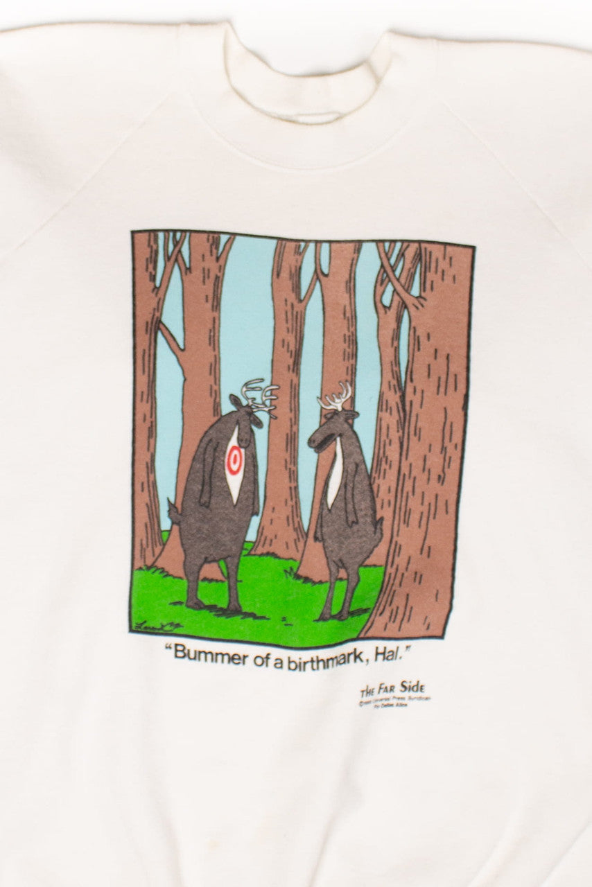 Vintage Far Side 'Bummer of a Birthmark' Sweatshirt (1988)