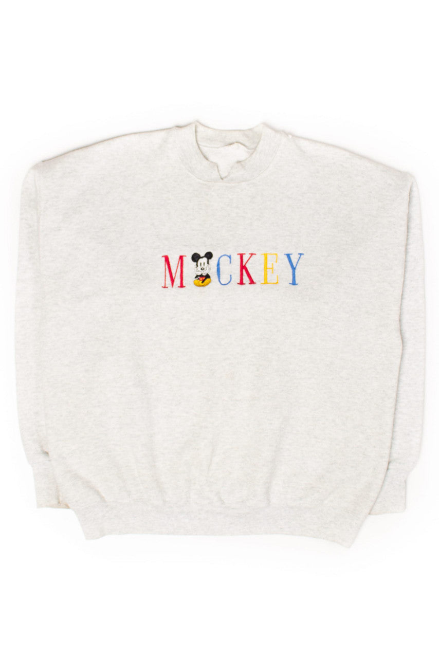 Vintage Embroidered Mickey Sweatshirt (1990s) 1