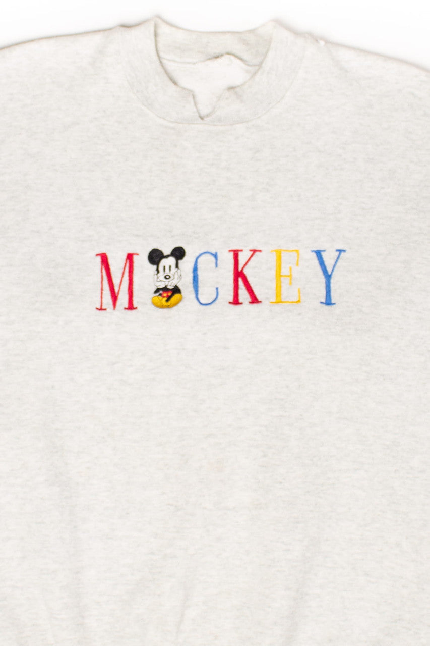 Vintage Embroidered Mickey Sweatshirt (1990s) 1