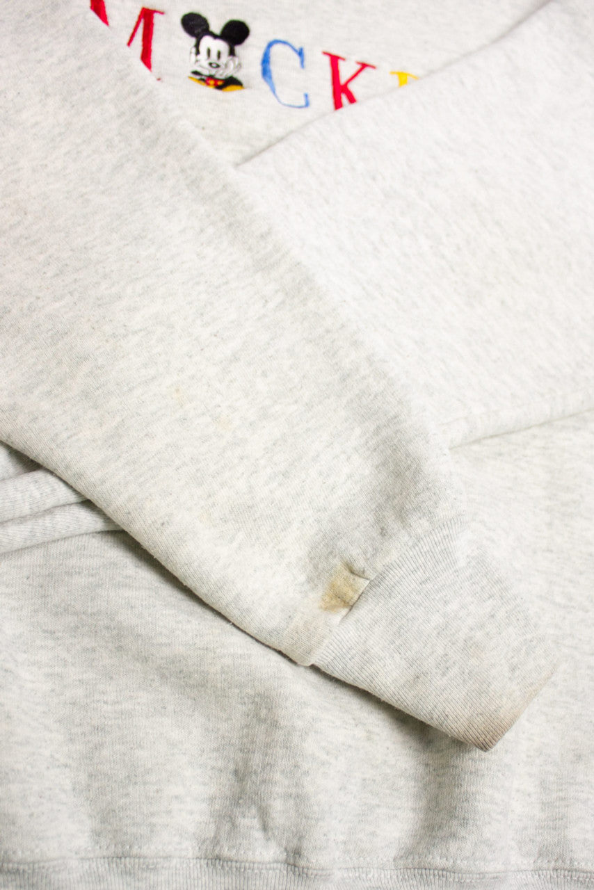 Vintage Embroidered Mickey Sweatshirt (1990s) 1