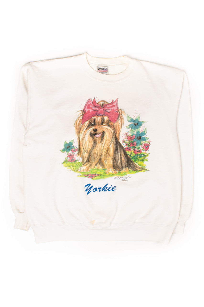Vintage Winking Yorkie Sweatshirt (1992)