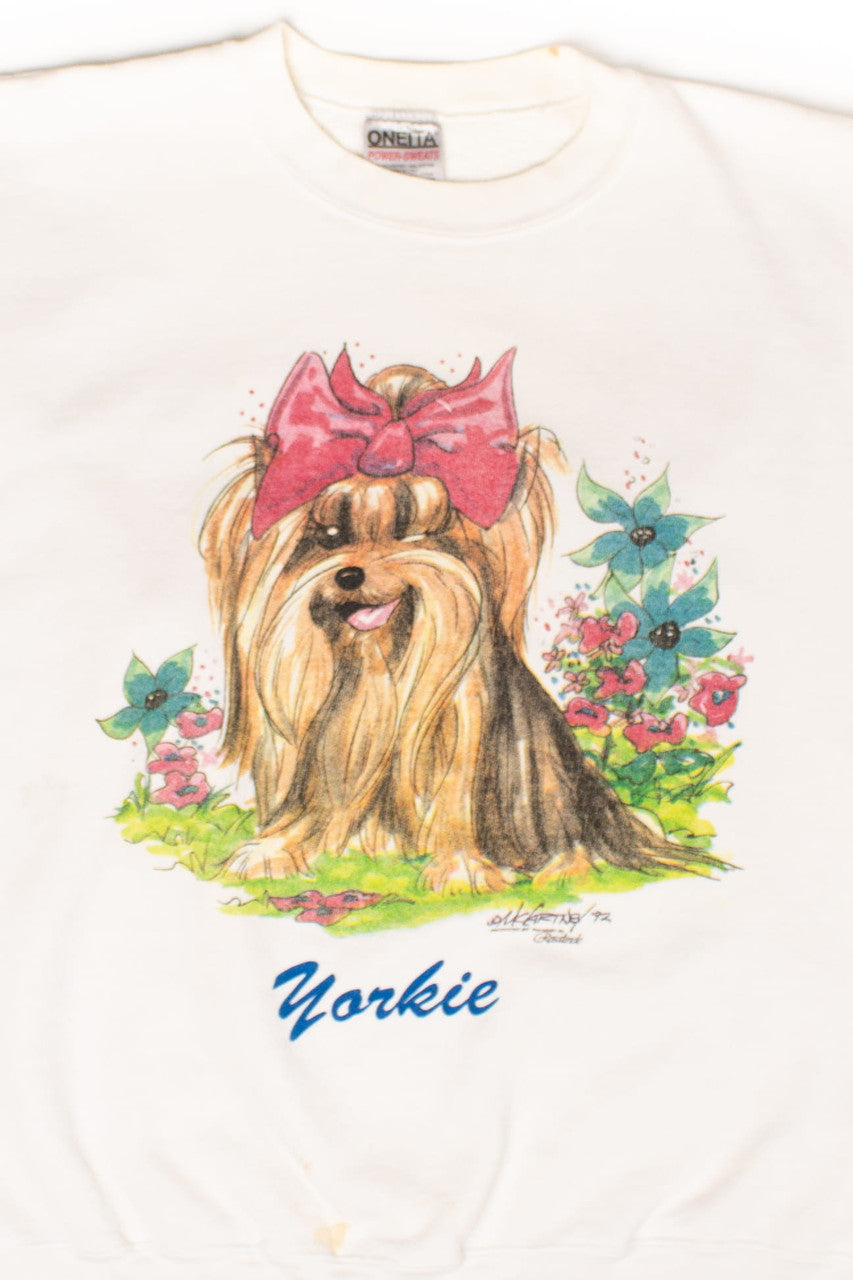 Vintage Winking Yorkie Sweatshirt (1992)