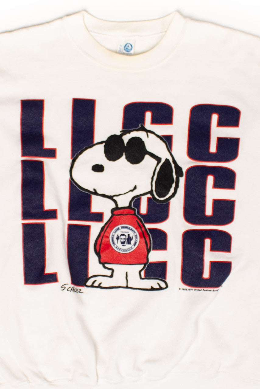 Vintage Lincoln Land Community College Joe Cool Sweatshirt (1980s)