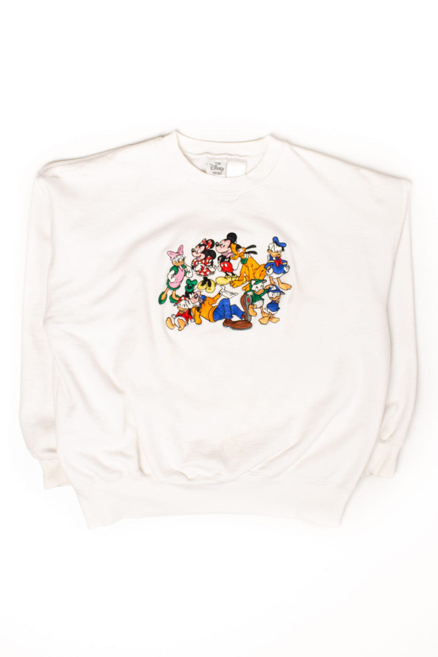 Vintage Embroidered Disney Crew Sweatshirt (1990s)