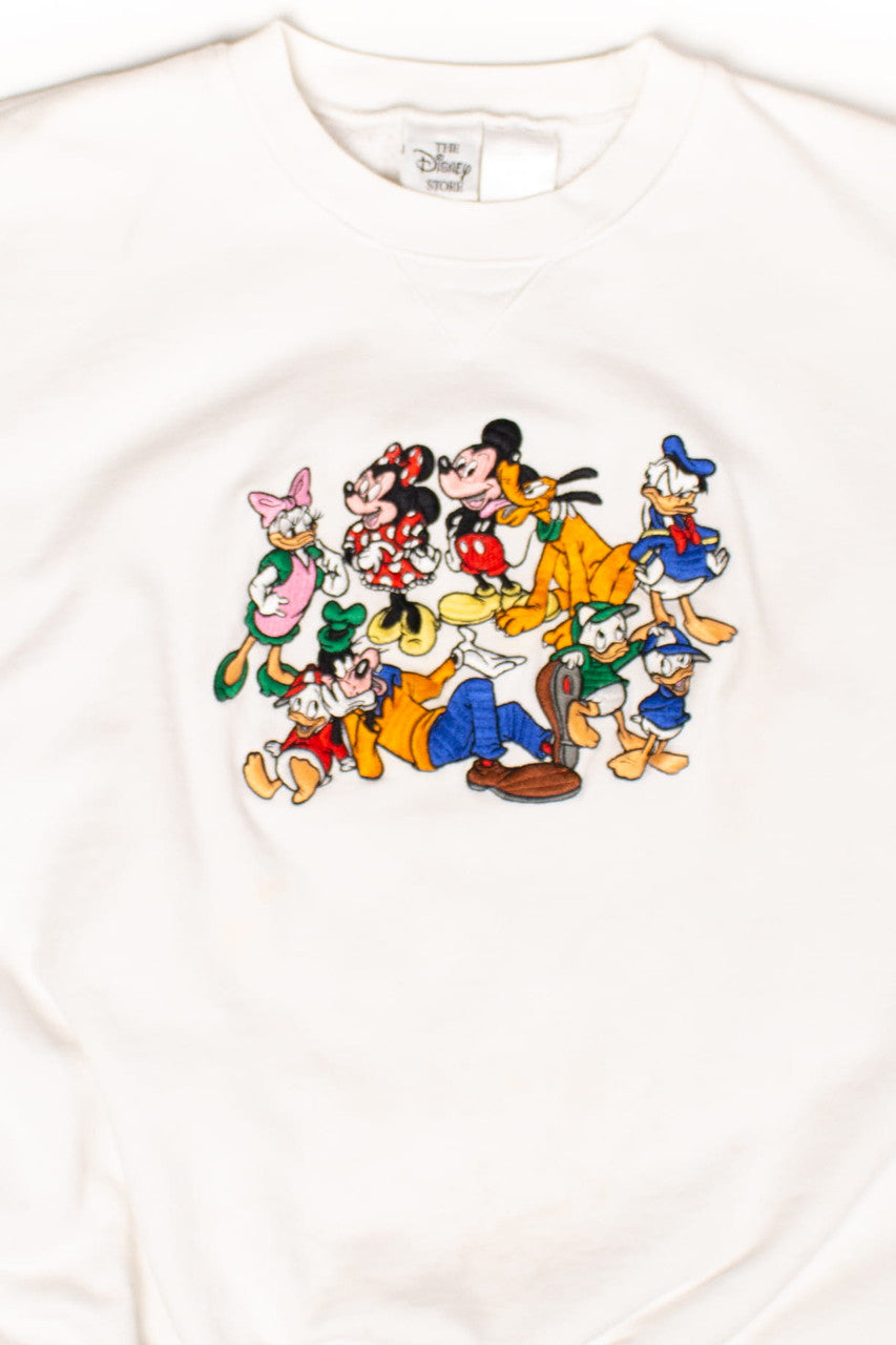 Vintage Embroidered Disney Crew Sweatshirt (1990s)