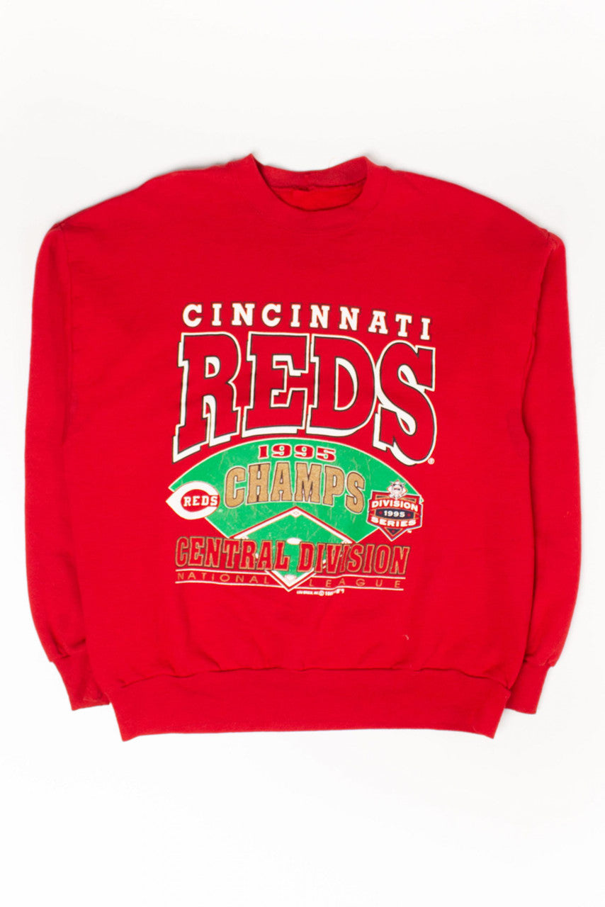 Vintage Cincinnati Reds NL Central Champs Sweatshirt (1995)