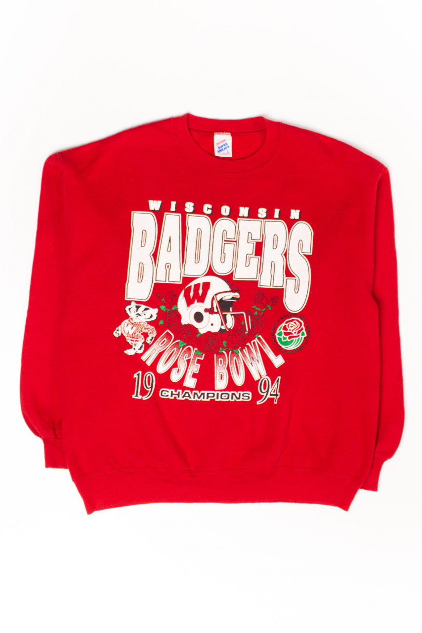 Vintage Wisconsin Badgers Rose Bowl Champions Sweatshirt (1994)