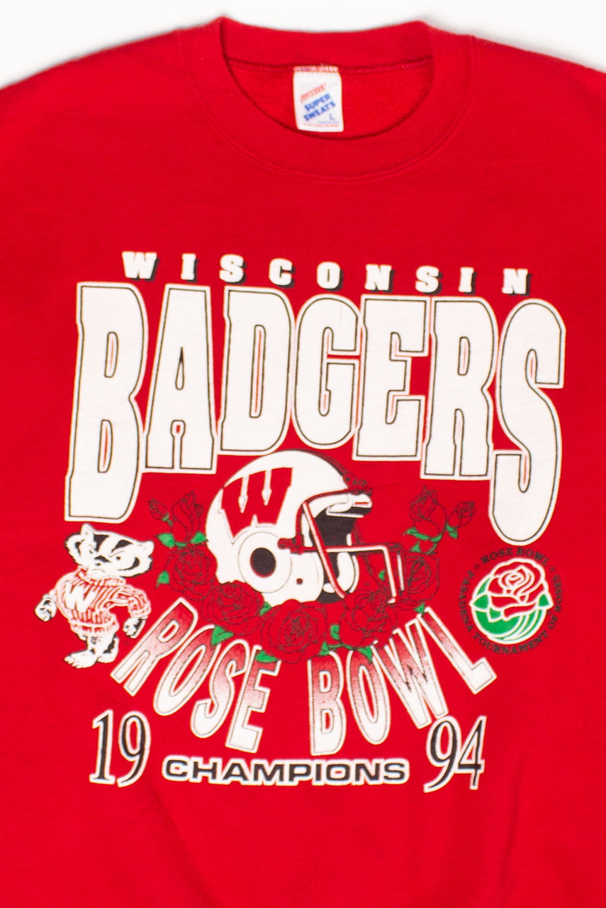 Vintage Wisconsin Badgers Rose Bowl Champions Sweatshirt (1994)
