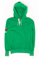 Vintage Green Striped Lands' End Hoodie (1990s)