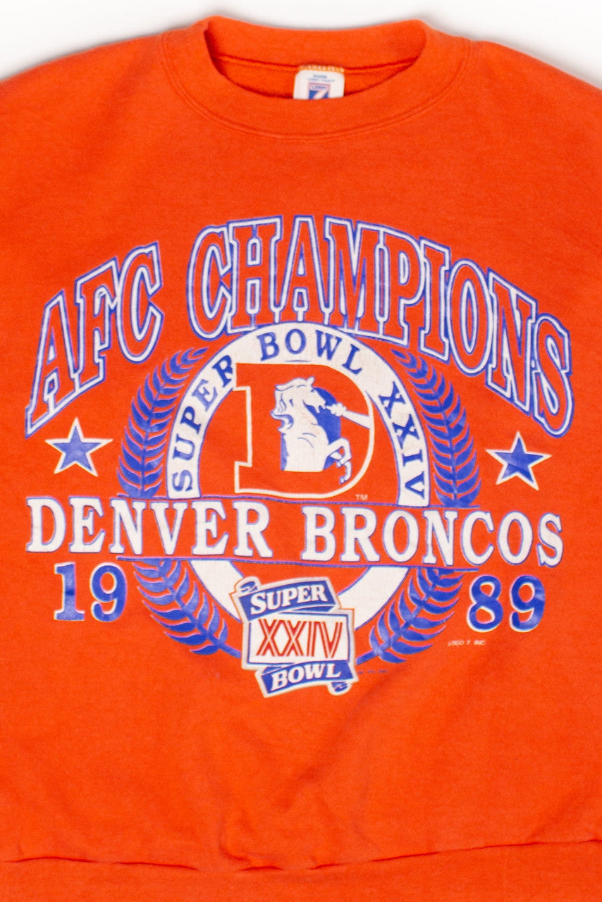 Vintage Denver Broncos Super Bowl XXIV Sweatshirt (1989)