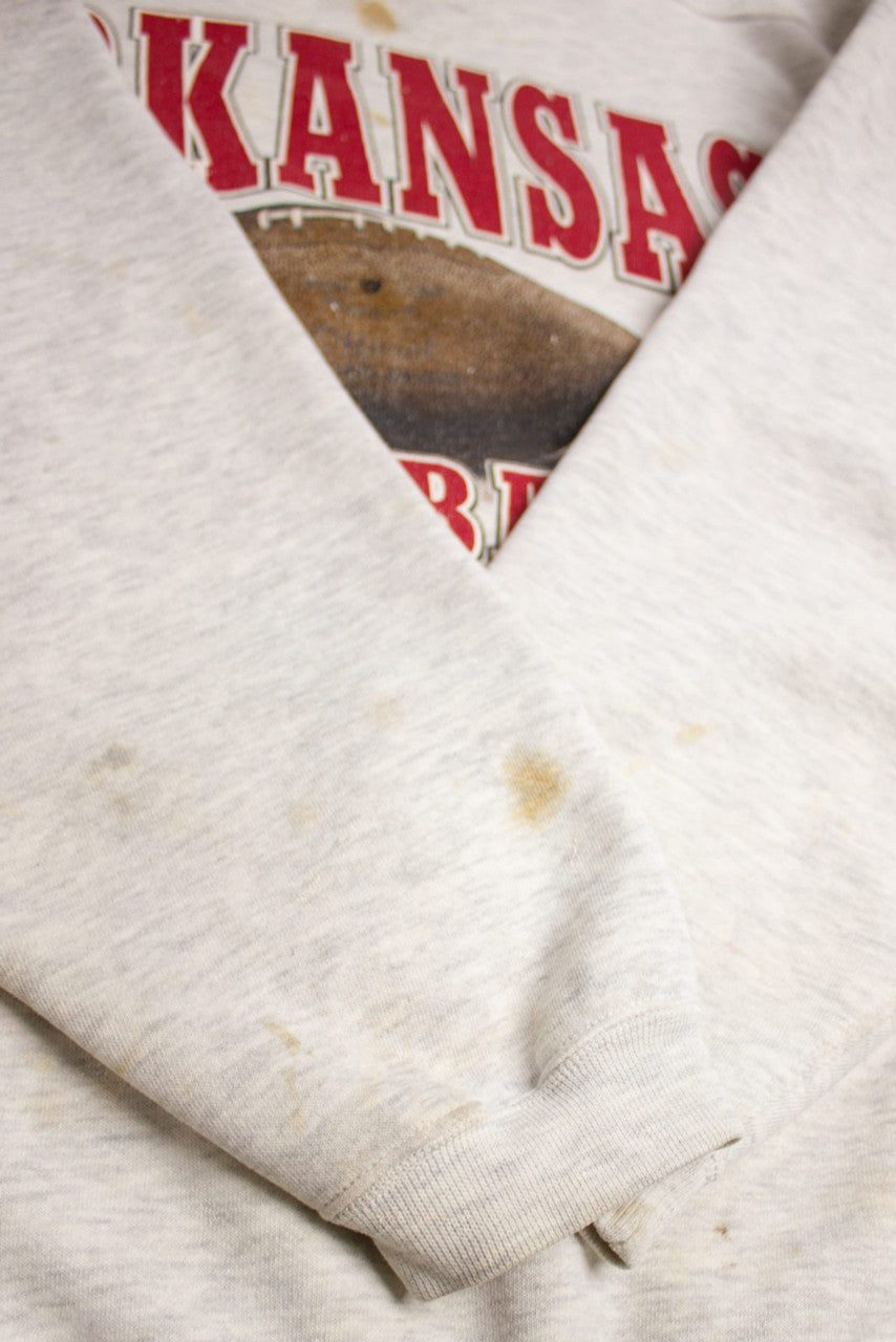 Vintage Arkansas Razorbacks Sweatshirt (1990s) 2