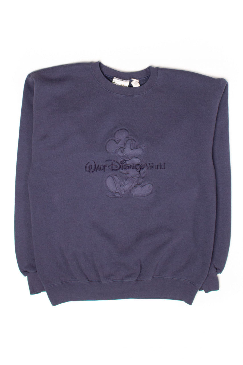 Vintage Walt Disney World Embossed Mickey Sweatshirt (1990s)