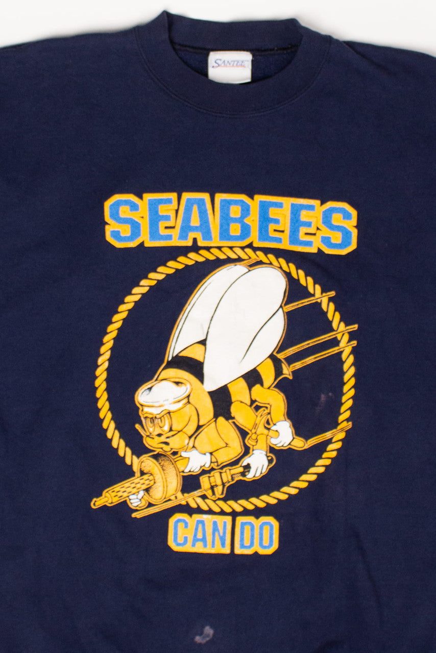 Vintage Seabees Can Do Sweatshirt (1990s)
