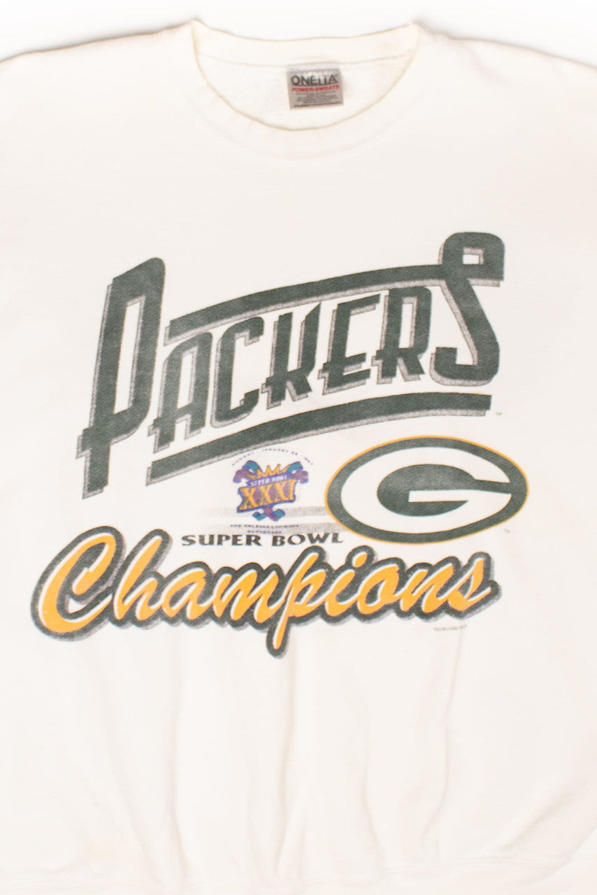 Vintage Green Bay Packers Super Bowl XXXI Champions Sweatshirt (1997)